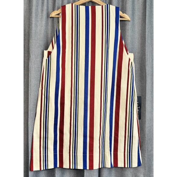 Tuckernuck Red and Blue Sleeveless V-Neck Mini Dress - Picture 3 of 10